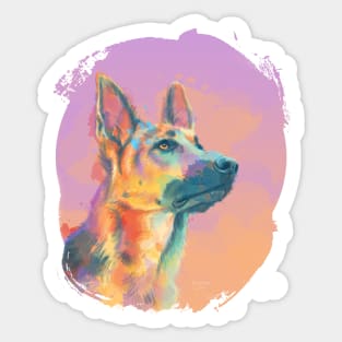 Beyond The Twilight - German Shepherd Sticker